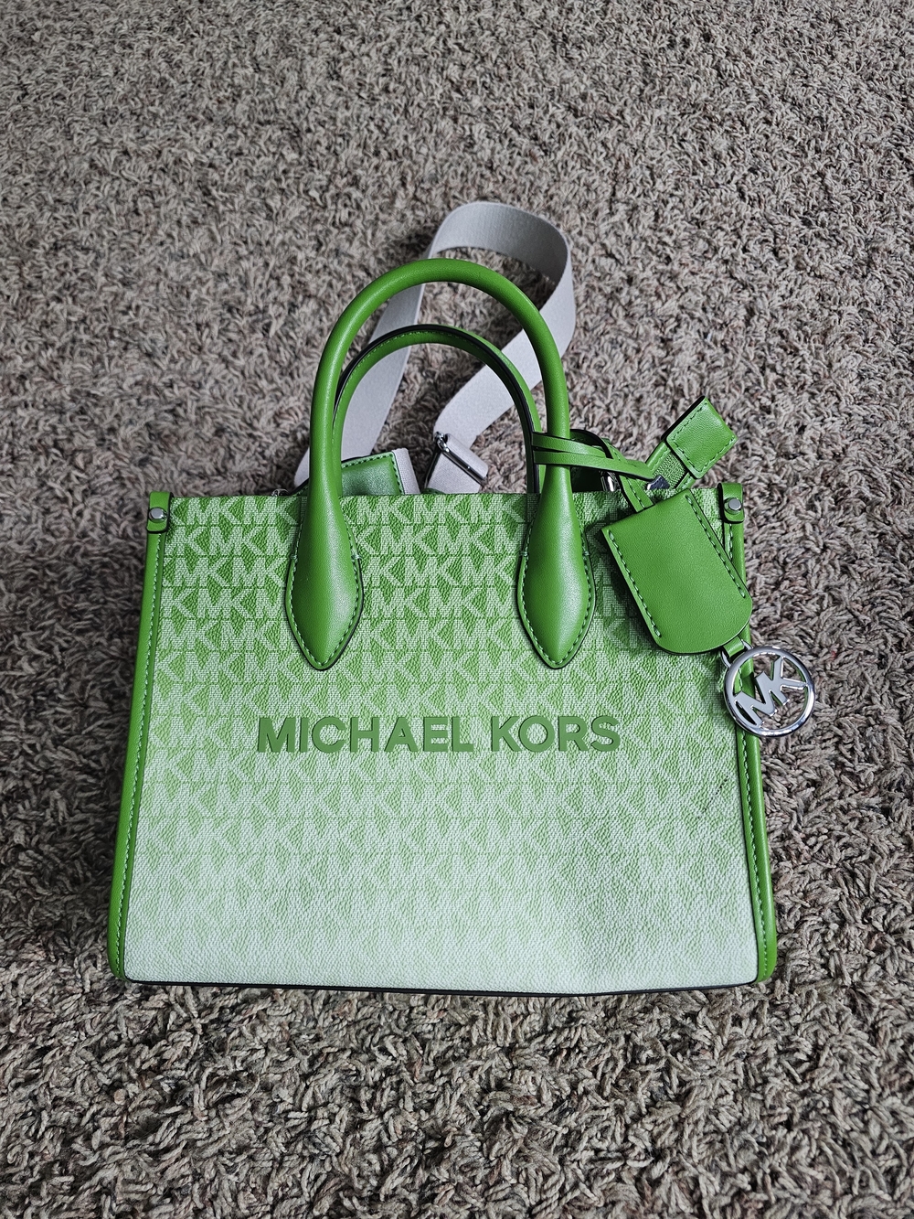 Michael Kors Green Logo Tote Bag